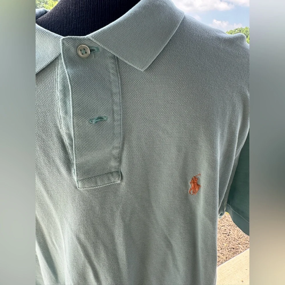 Ralph Lauren Blue Polo Shirt Classic Knit Casual